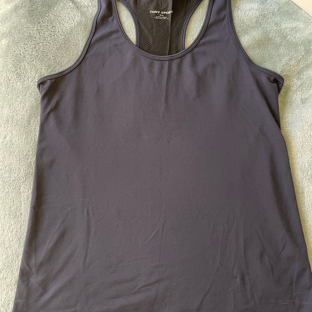 Tory Sport Navy and Black Tank Top